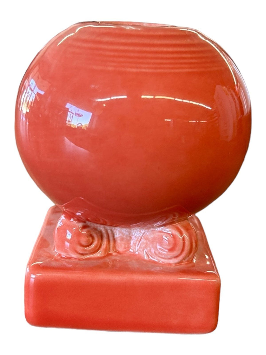 Fiesta - Persimmon Orange Bulb Candle Holder Homer Laughlin Ceramic Home Decor