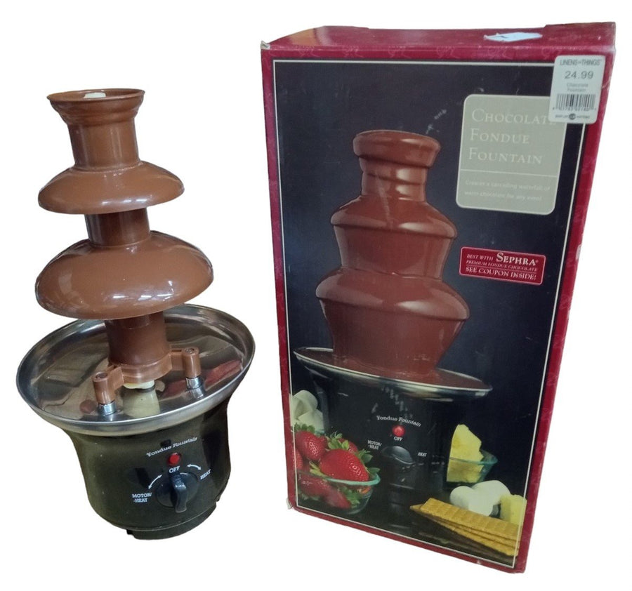 Chocolate Fondue Fountain Complete In Box Kitchenware Decadent UL Listed