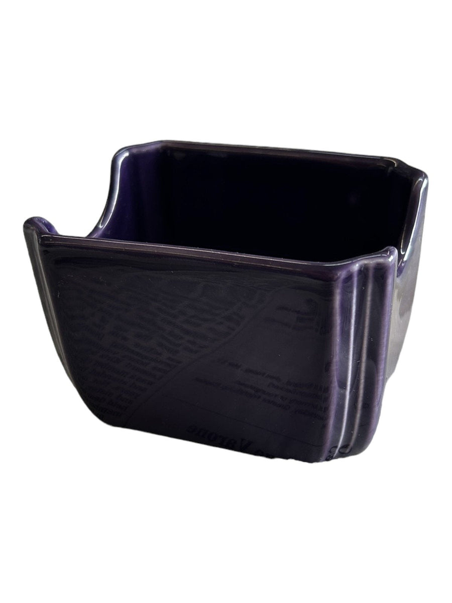 Fiesta - Plum Purple Sugar Packet Caddy Homer Laughlin Ceramic Dish Kitchenware