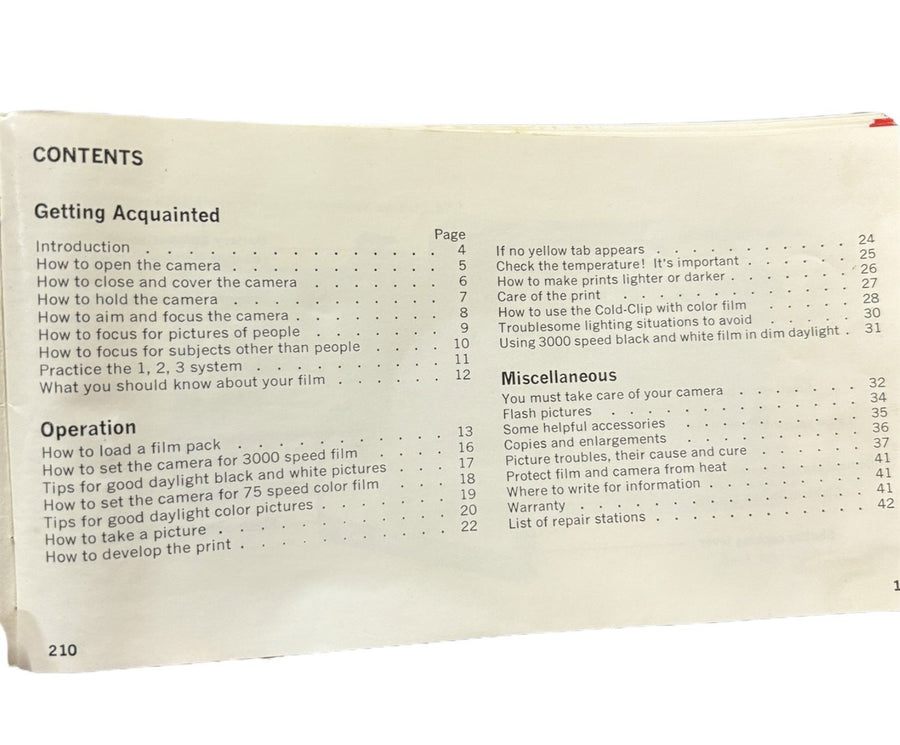 Polaroid 210 Land Camera Automatic Film Photography Vintage