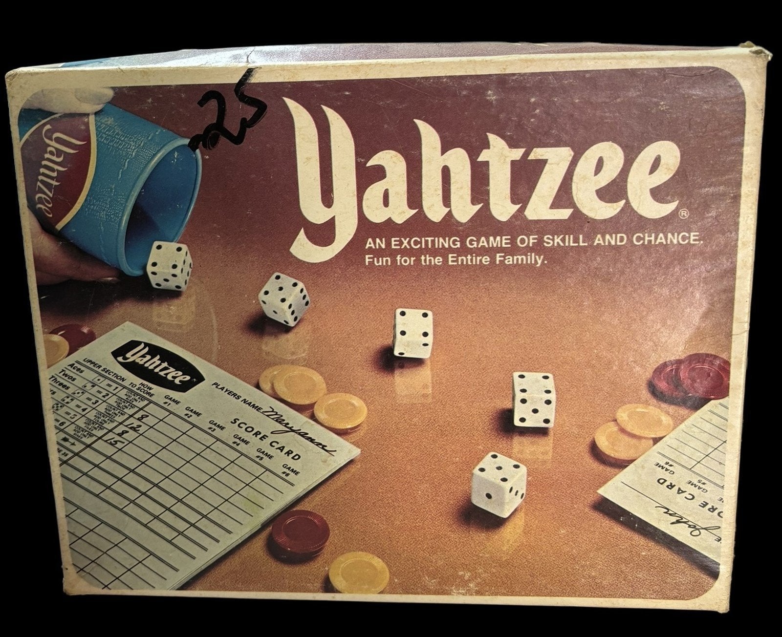 Yahtzee Vintage Board Game Skill and Chance 1978 Lowe Milton Bradley