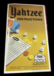 Yahtzee Vintage Board Game Skill and Chance 1978 Lowe Milton Bradley