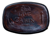 Log Cabin Maple Syrup Glass Bottle Vintage Collectible Nostalgic Storage