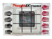 Tic Tac Toe Adult Shot Game Mirrored Playing Board and Custom Shots by Spencers