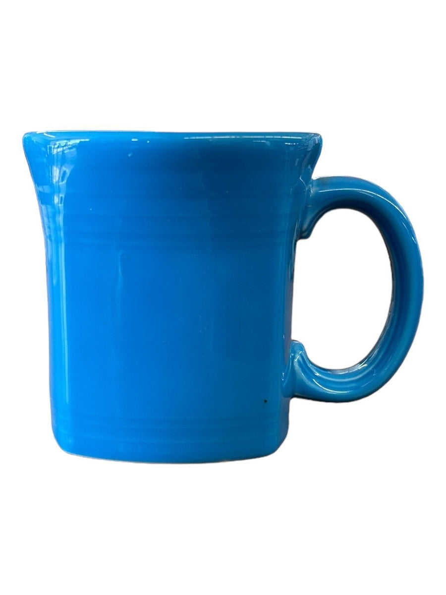 Fiesta - Peacock Blue Retired Square Mug Homer Laughlin Ceramic Coffee Cup Drink