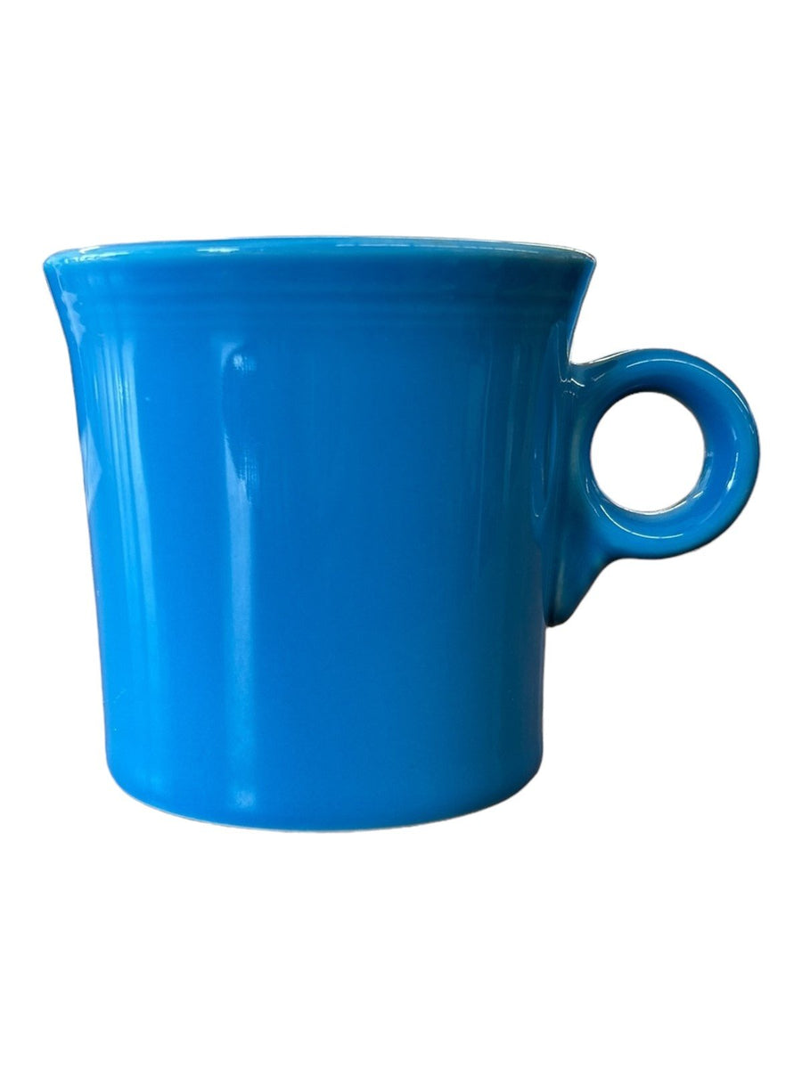 Fiesta - Peacock Blue Ring Handled Mug Coffee Cup Ceramic Homer Laughlin Drink