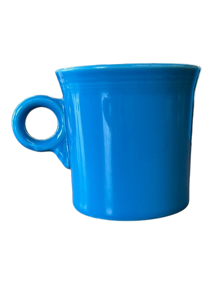 Fiesta - Peacock Blue Ring Handled Mug Coffee Cup Ceramic Homer Laughlin Drink