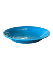 Fiesta - Peacock Blue Oval Serving Bowl Homer Laughlin Ceramic Dish Kitchenware