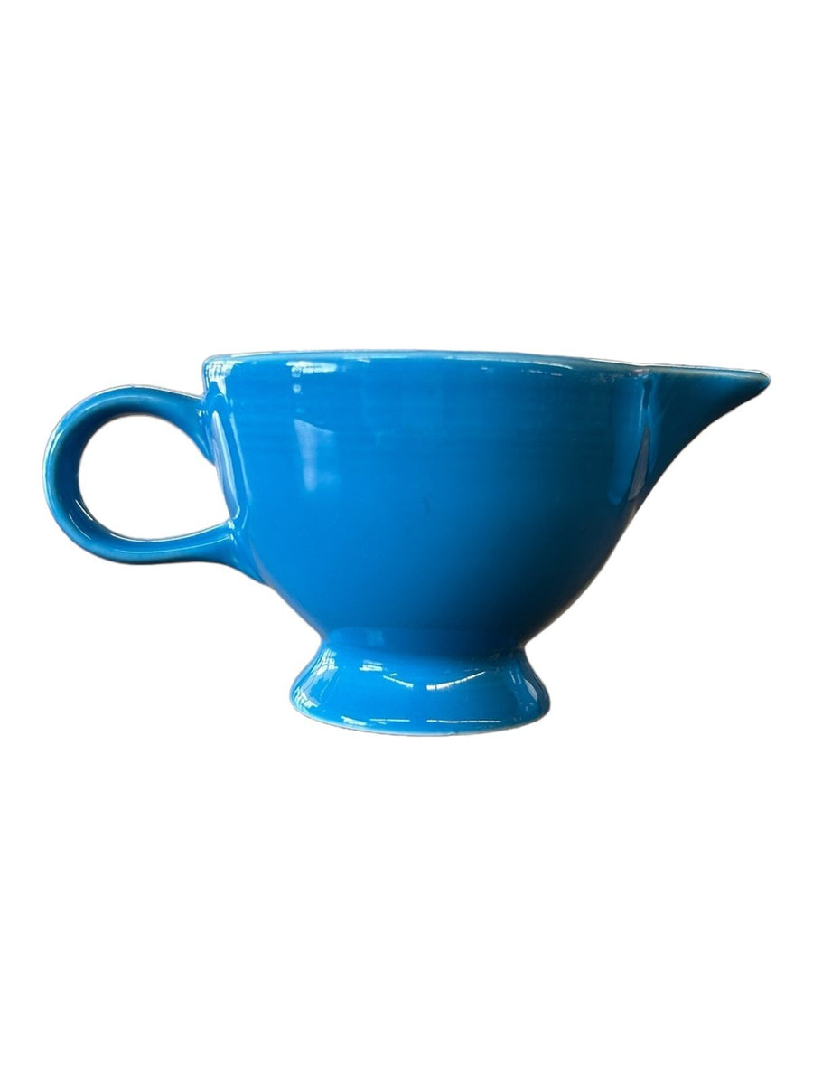 Fiesta - Peacock Blue Individual Creamer Homer Laughlin Ceramic Tea Set Sugar