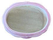 Holland Mold Pink Quilted Trinket Box with Lid Porcelain Vintage AC4