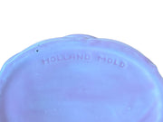Holland Mold Pink Quilted Trinket Box with Lid Porcelain Vintage AC4