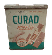 Curad Bandaid Tin Vintage Collectible Nostalgic Storage Medical Aid