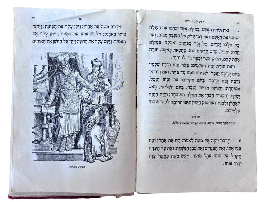Hebrew Publishing Co. Book in Hebrew Printed in USA 1934 Antique