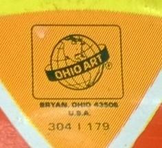 Ohio Art Spinning Circus Top Tin Toy Vintage Antique Collectible Nostalgic
