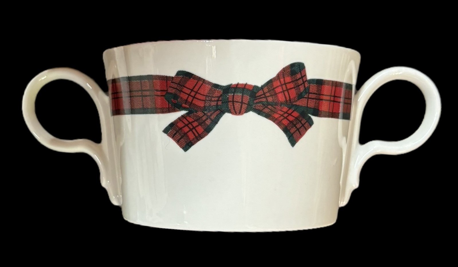 Arita Tartan Plaid Mug Bowl Plate 3pc Holiday Jester Bear Rocking Horse Dishes