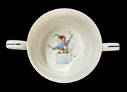 Arita Tartan Plaid Mug Bowl Plate 3pc Holiday Jester Bear Rocking Horse Dishes