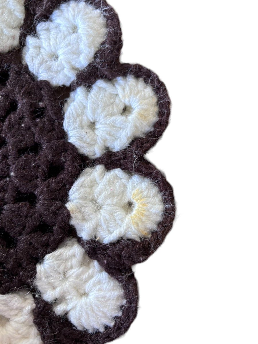Handknit Trivets Lot of 4 Flower, Heart, and Rectangle Handmade Trivets