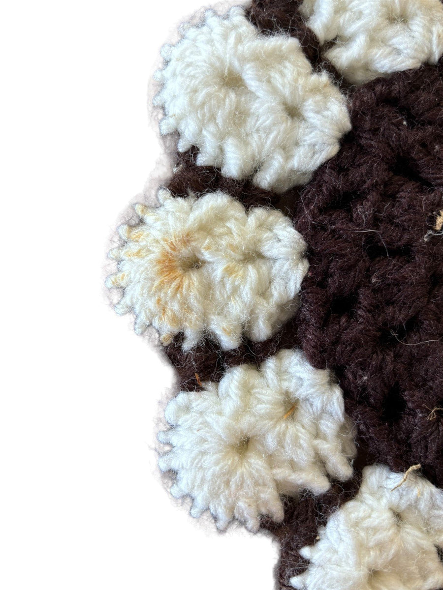Handknit Trivets Lot of 4 Flower, Heart, and Rectangle Handmade Trivets