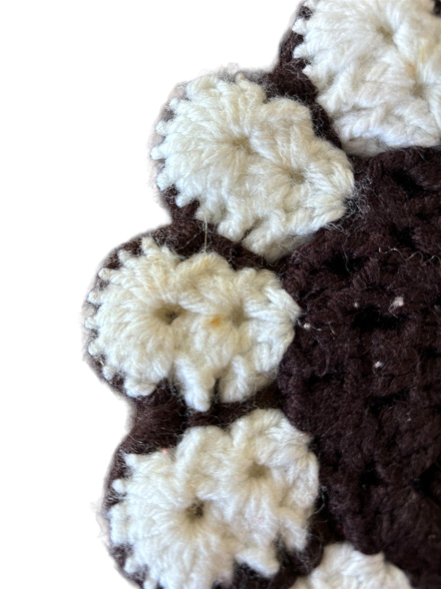 Handknit Trivets Lot of 4 Flower, Heart, and Rectangle Handmade Trivets