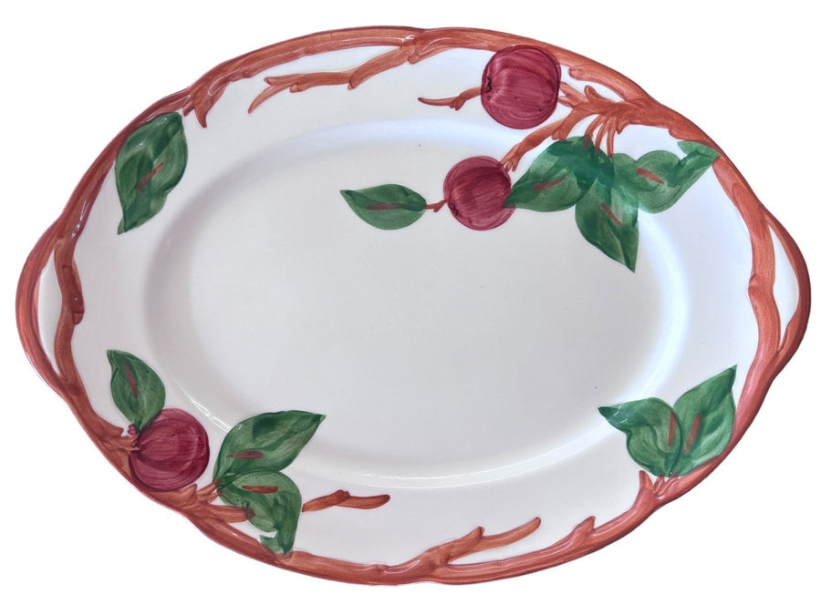 Franciscan ware Hand Decorated Apple Serving Tray Gladding Mcbean & Co Oven Safe