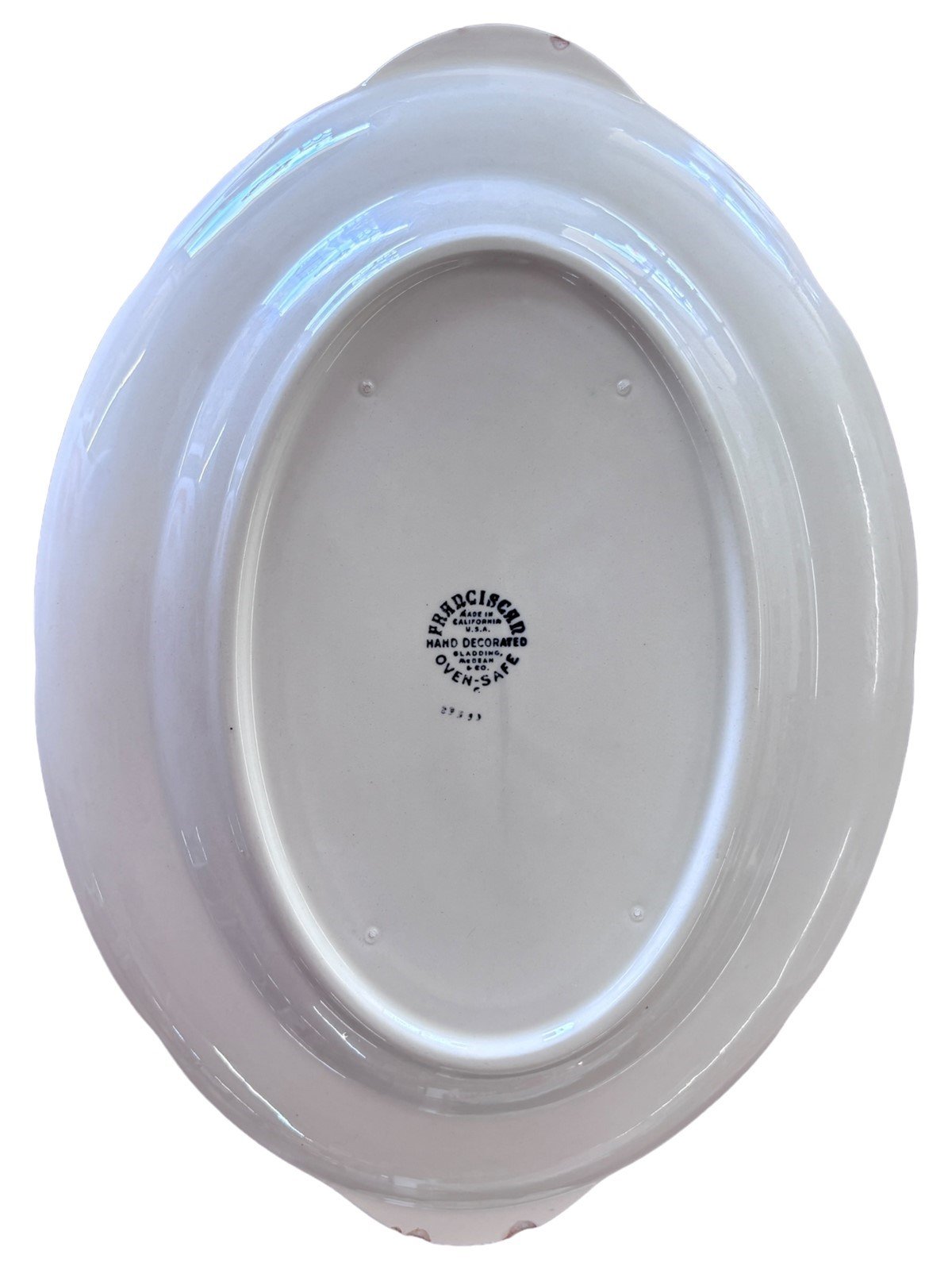 Franciscan ware Hand Decorated Apple Serving Tray Gladding Mcbean & Co Oven Safe