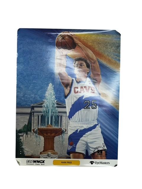Poster Cleveland Cavalier 98.5 WNCX Mark Price Vintage Collectible