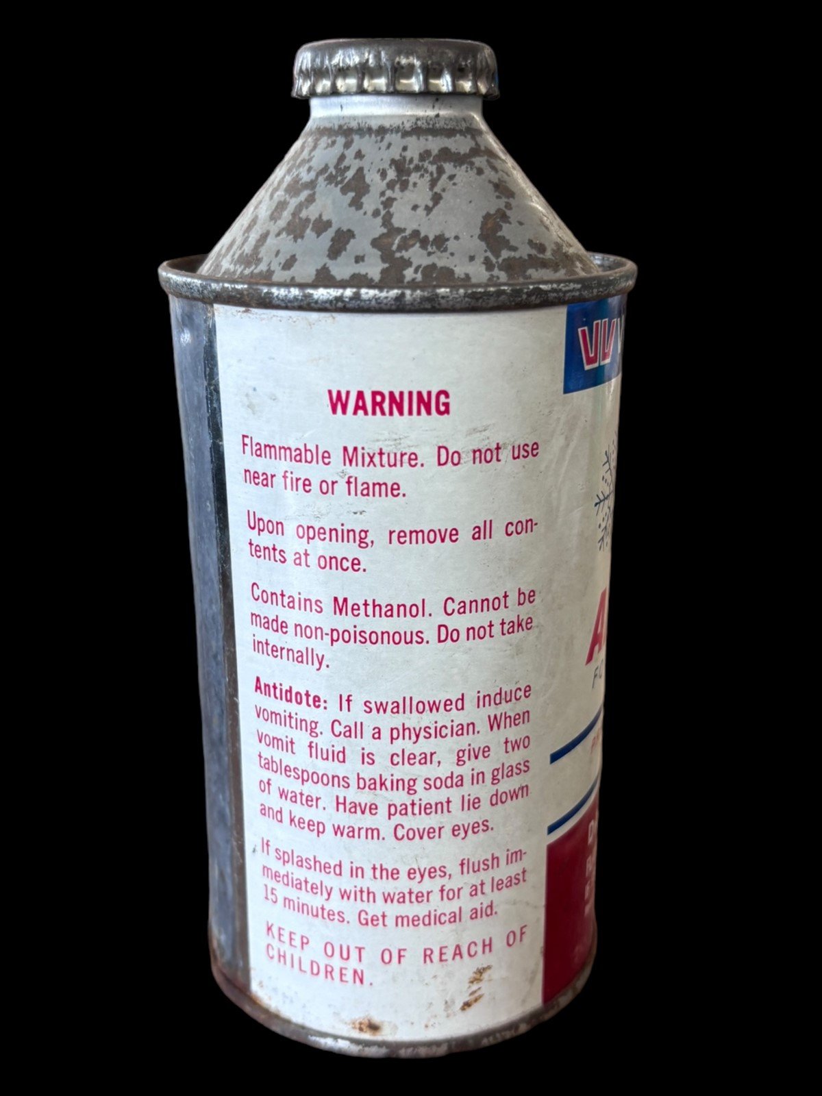 Vintage Dupont Zerone Anti Freeze Tin Quart Can