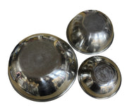 Stainless Steel Bowls Set of 3 Cookware Mixing Nesting Vollrath 13QT, 6QT, 3QT