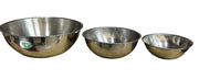 Stainless Steel Bowls Set of 3 Cookware Mixing Nesting Vollrath 13QT, 6QT, 3QT