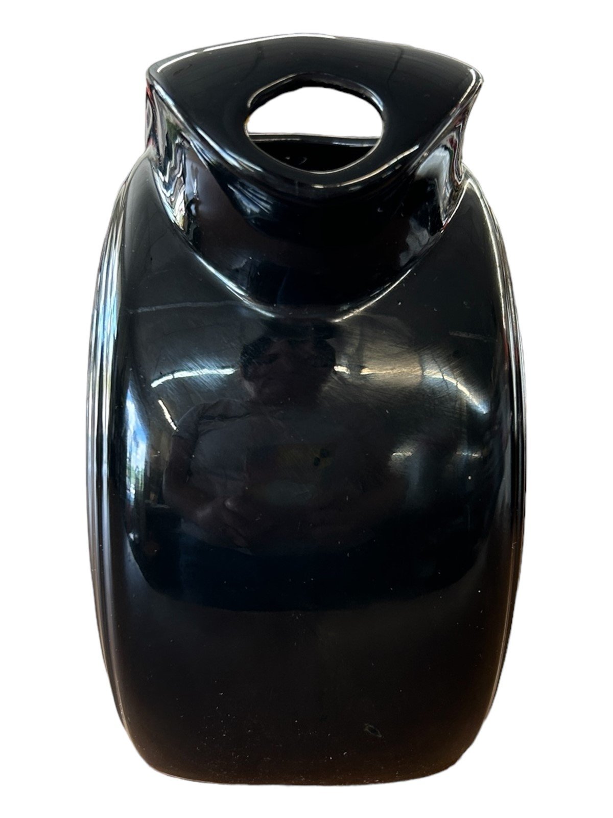 Fiesta - Black 67OZ Large Disk Pitcher No Box Ceramic Homer Laughlin Home Decor