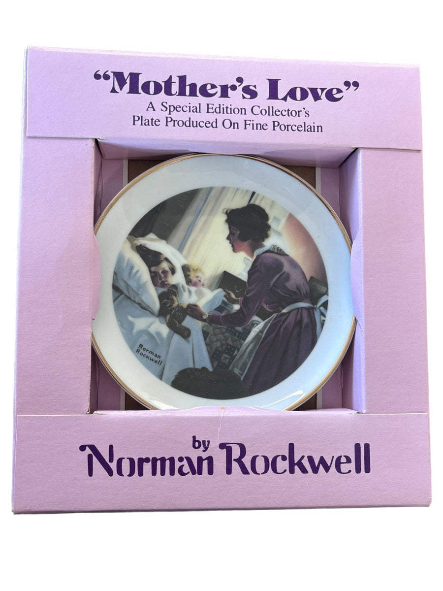 Norman Rockwell "Mother's Love" Special Edition Collectors Porcelain Plate