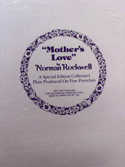 Norman Rockwell "Mother's Love" Special Edition Collectors Porcelain Plate