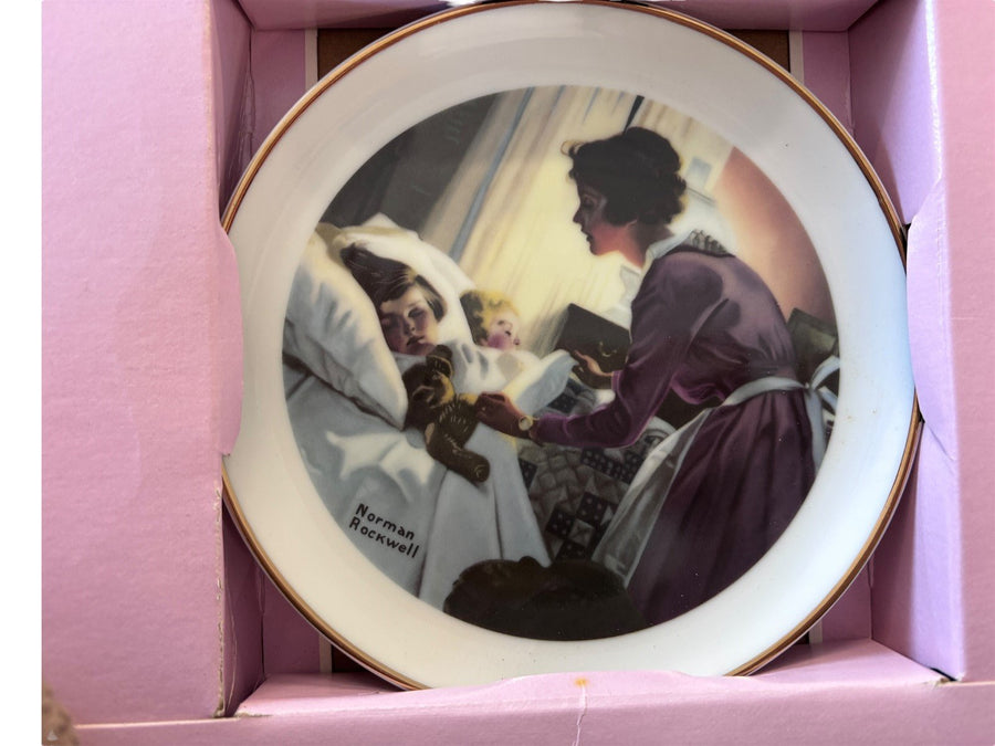 Norman Rockwell "Mother's Love" Special Edition Collectors Porcelain Plate