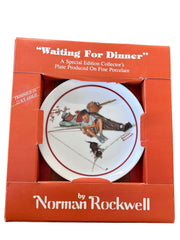 Norman Rockwell "Waiting For Dinner" Special Edition Collectors Porcelain Plate