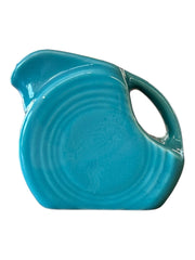 Fiesta - Turquoise Blue Mini Disk Pitcher No Box Ceramic Homer Laughlin Decor