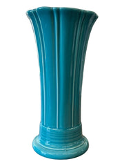 Fiesta - Turquoise Blue Medium Flower Vase Homer Laughlin Ceramic Home Decor HLC