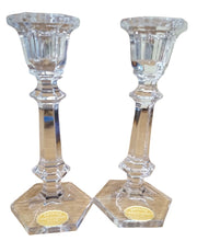 West Germany Crystal Glass Candleholders Vintage Collectible Home Accents