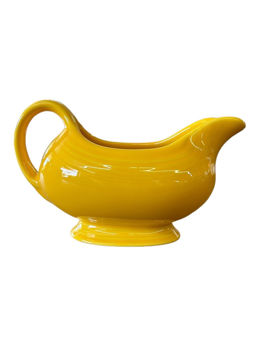 Fiesta - Daffodil Yellow Sauce Boat Gravy Homer Laughlin Ceramic Serving Dish HLC