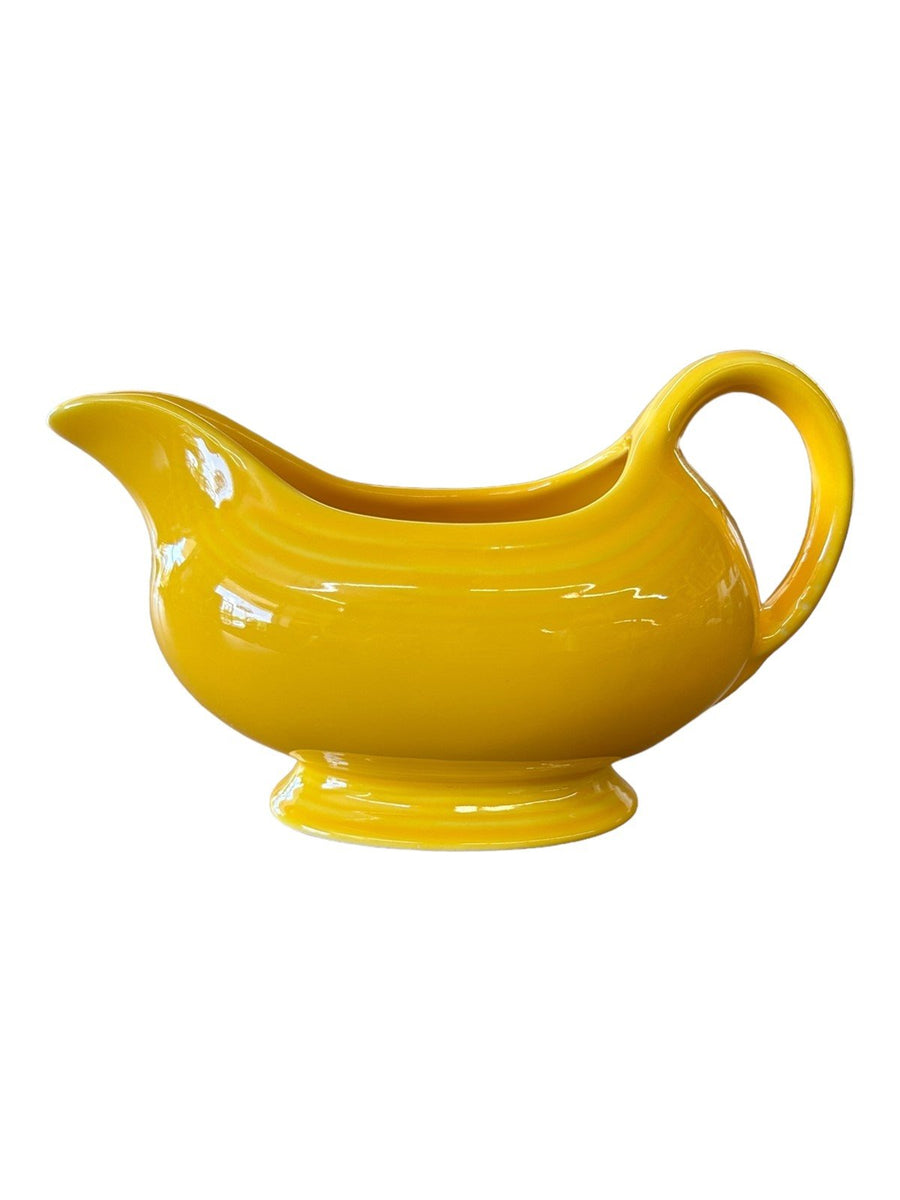 Fiesta - Daffodil Yellow Sauce Boat Gravy Homer Laughlin Ceramic Serving Dish HLC