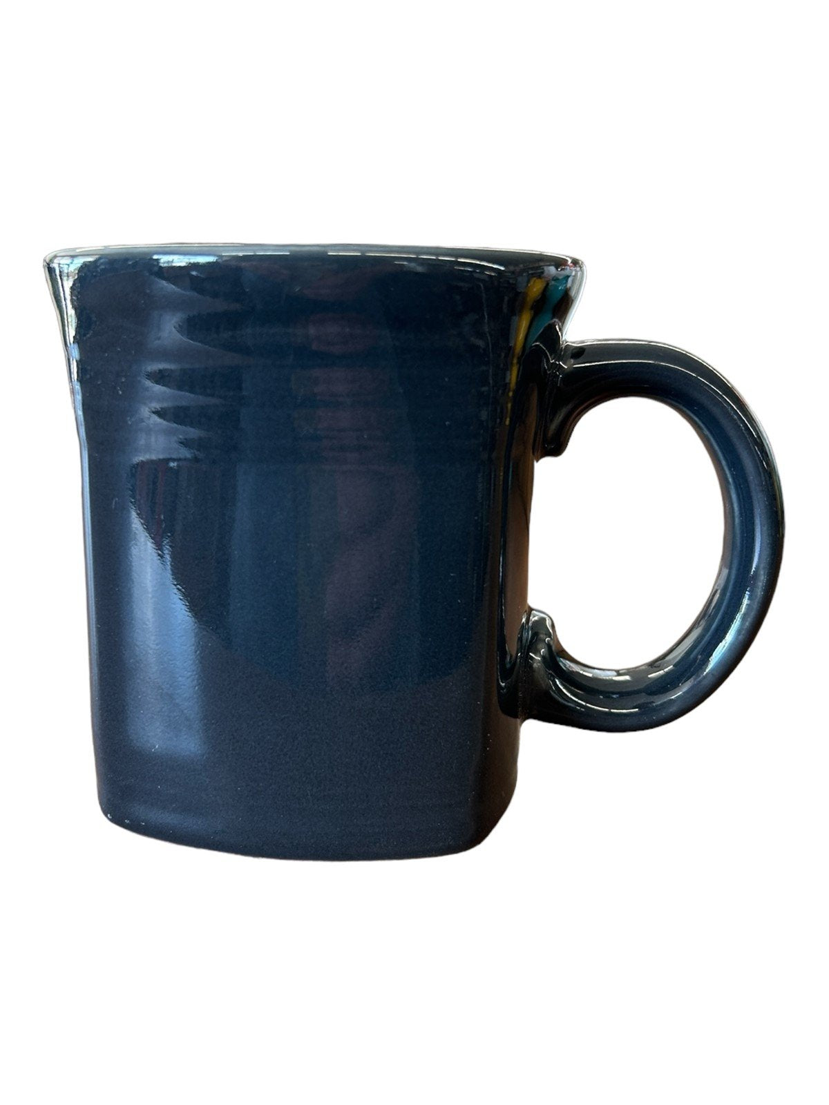 Fiesta - Slate Gray/Grey Retired Square Mug Homer Laughlin Ceramic Coffee Cup Drink