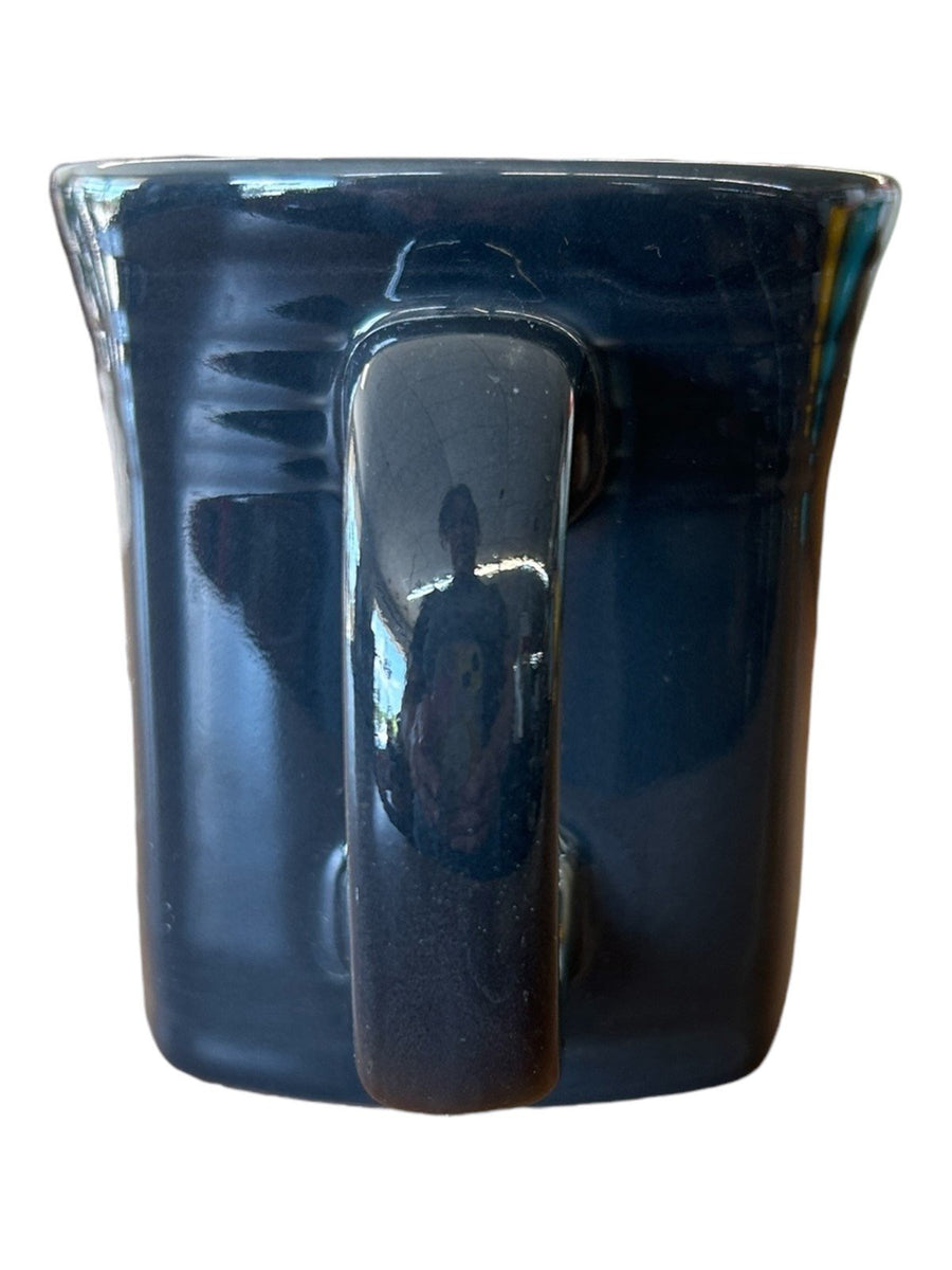 Fiesta - Slate Gray/Grey Retired Square Mug Homer Laughlin Ceramic Coffee Cup Drink
