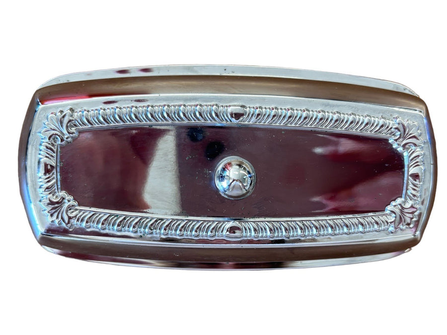 Butter Dish Silver Plated Vintage Light Unbranded