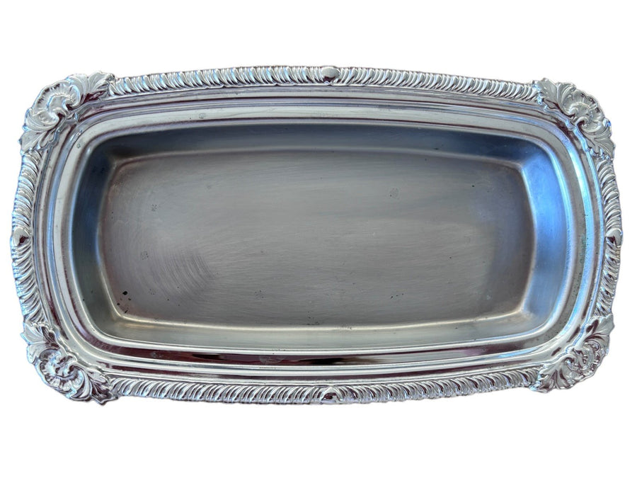 Butter Dish Silver Plated Vintage Light Unbranded