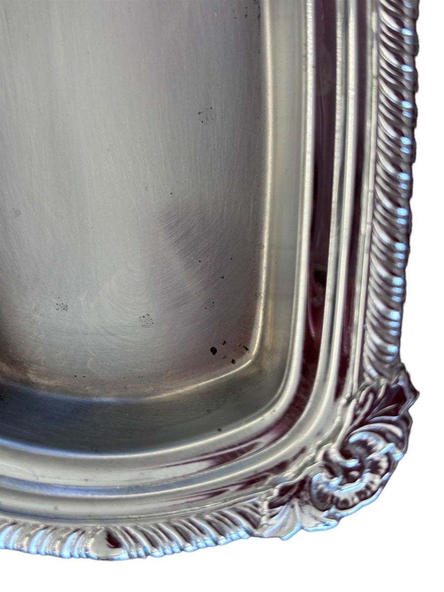 Butter Dish Silver Plated Vintage Light Unbranded