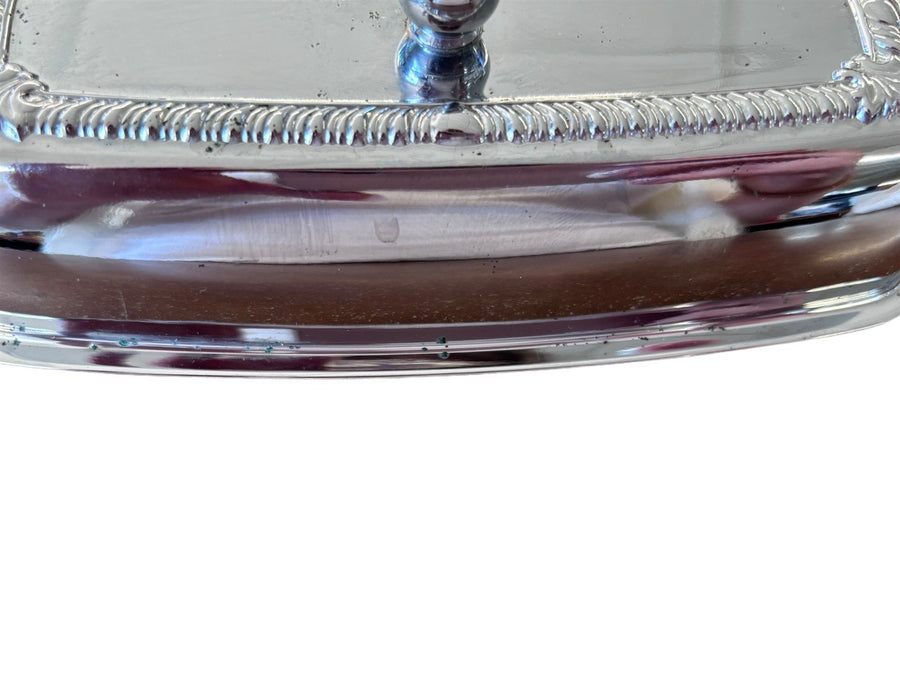 Butter Dish Silver Plated Vintage Light Unbranded