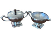 Keystoneware Silver Plated Creamer and sugar Dish Vintage