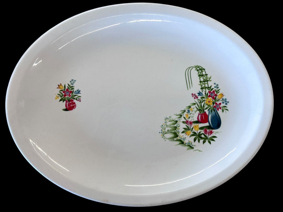 Paden City Pottery Oven Proof M-54 Decorative Serving Platter