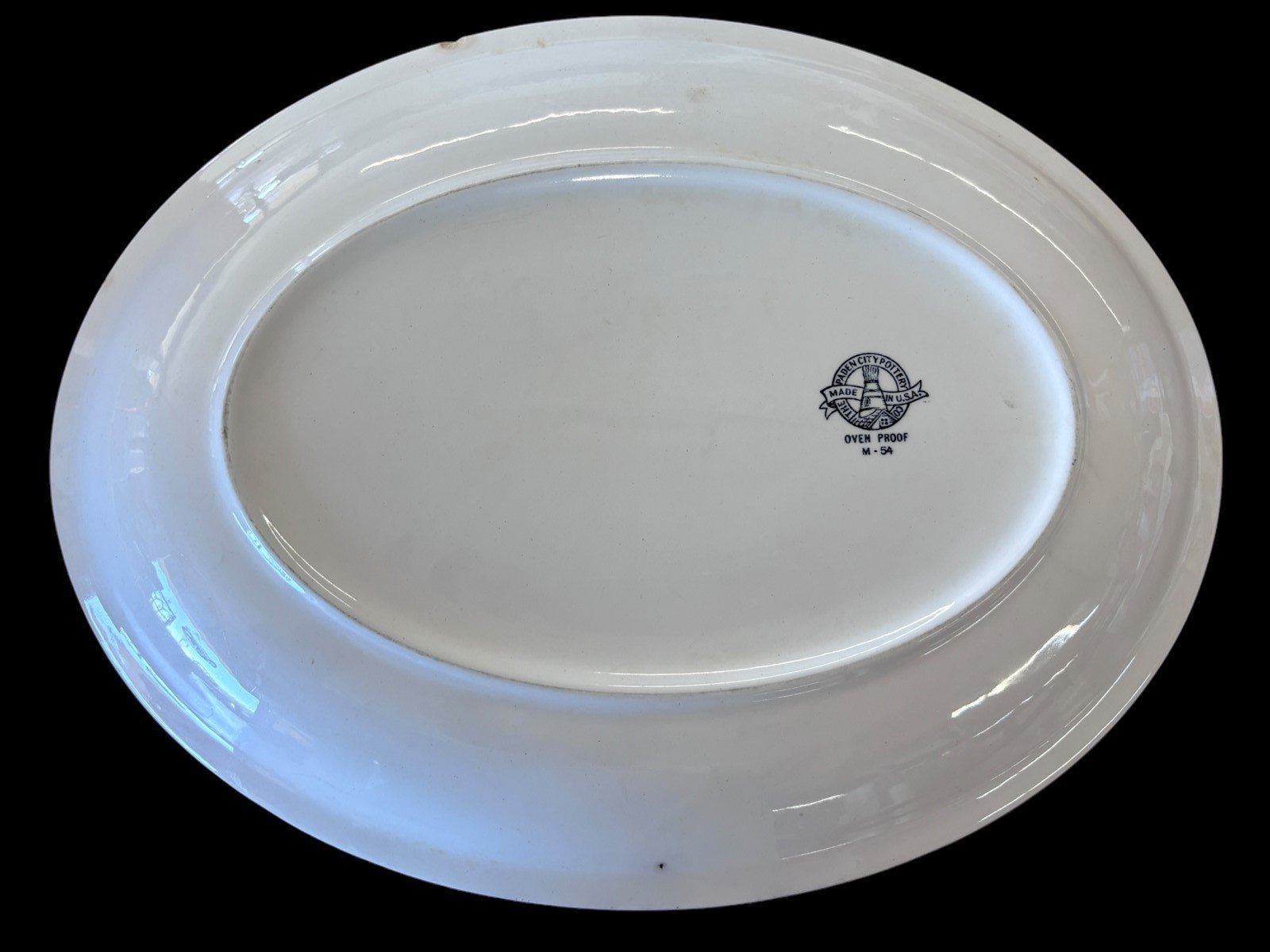 Paden City Pottery Oven Proof M-54 Decorative Serving Platter