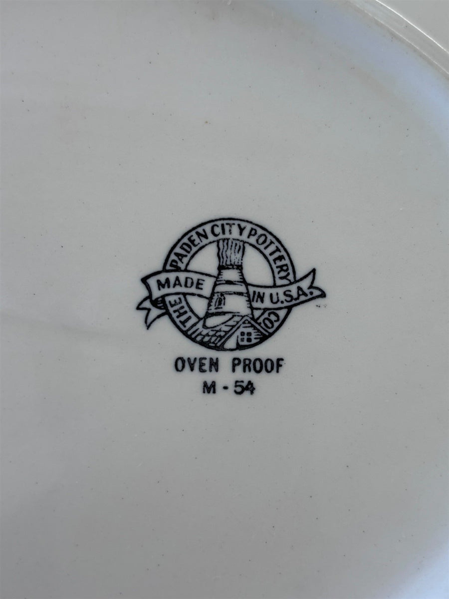 Paden City Pottery Oven Proof M-54 Decorative Serving Platter