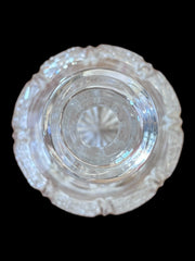 Cut Crystal Glass Decanter With Stopper Star Design